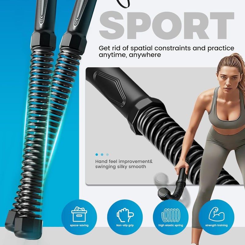 ARVORUM Cordless Training Rope, Adjustable Weight Cordless Training Rope, for Home Gym Cardio, Strength Training, Arm Toning, MMA & Functional Fitness, Quiet Space-Saving Equipment - Image 3